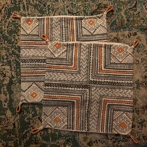 Two World Market Pillow Covers